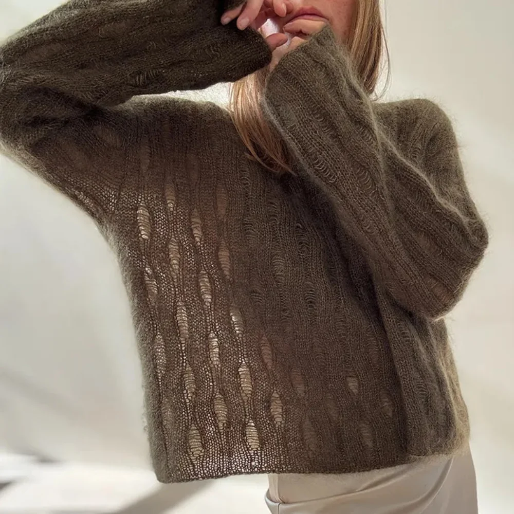 Ripple_Loop_Sweater - strikkekit i Cava fra Garna